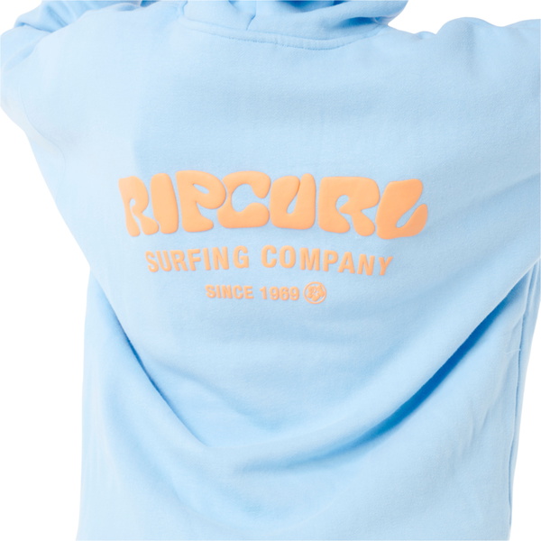 2026 Rip Curl Womens Surf Puff Heritage Hoodie 06AWFL - Mid Blue
